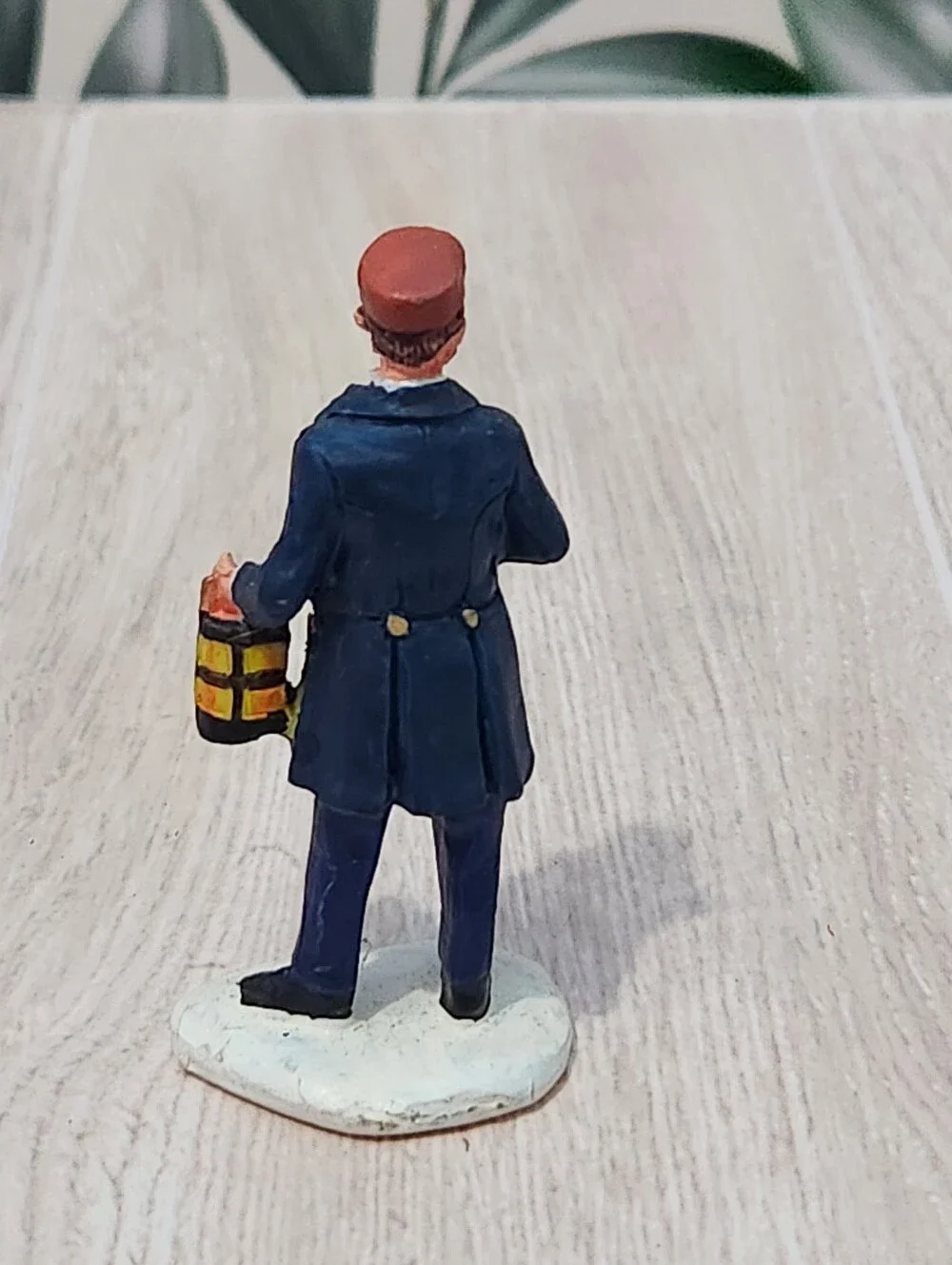 Lemax Christmas Village Train Conductor Figurine Pocket Watch Lantern